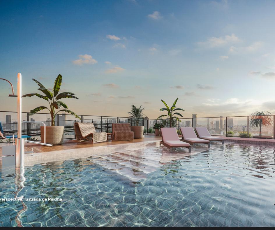 Perspectiva Ilustrada da Piscina